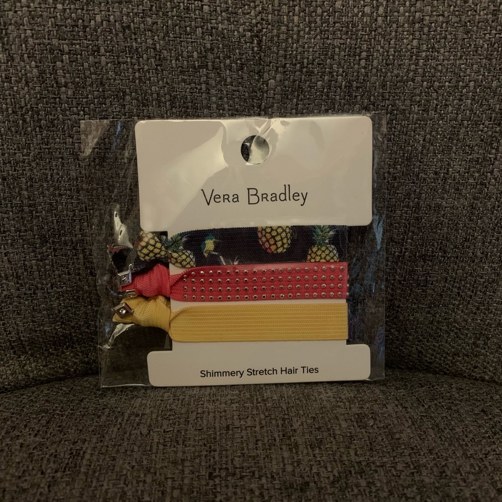 Vera Bradley Shimmery Stretch Hair Ties NWT